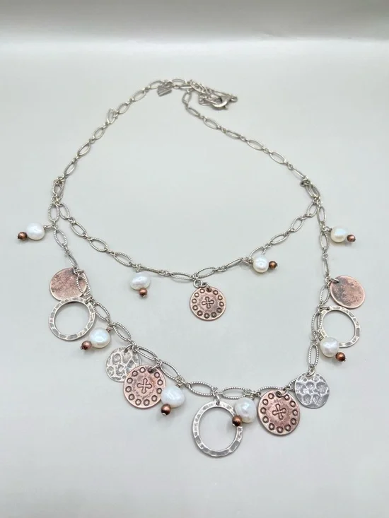 Silpada Cha Cha Coin Necklace - Picture 1 of 9